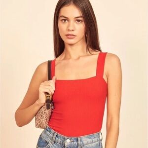 NWOT Reformation Canyon Top Red Small